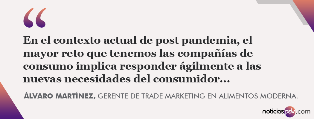 Frase Trade Marketing Alvaro Martinez de Moderna Alimentos